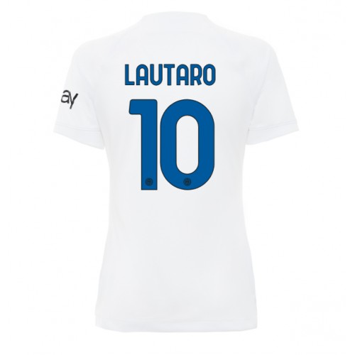 Fotbalové Dres Inter Milan Lautaro Martinez #10 Dámské Venkovní 2023-24 Krátký Rukáv